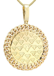 14 Yellow Gold Crown Diamond Necklace | 2.61 Carats