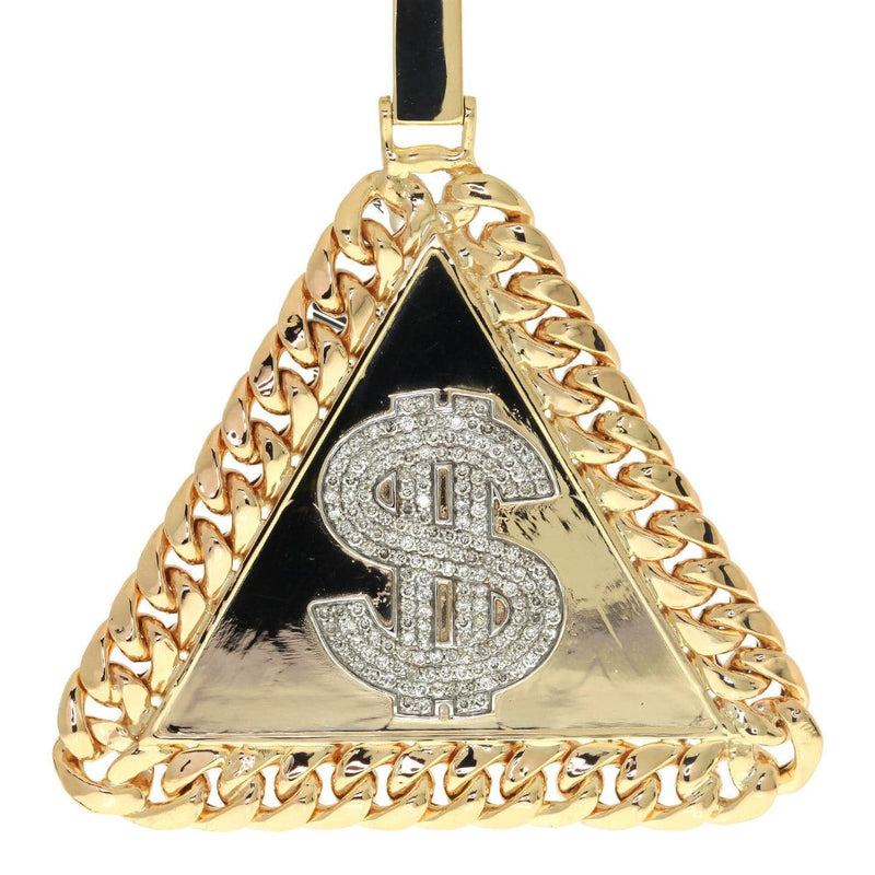 Diamond Dog Tag Pendant| 1.3 Carats| 32.14 Grams
