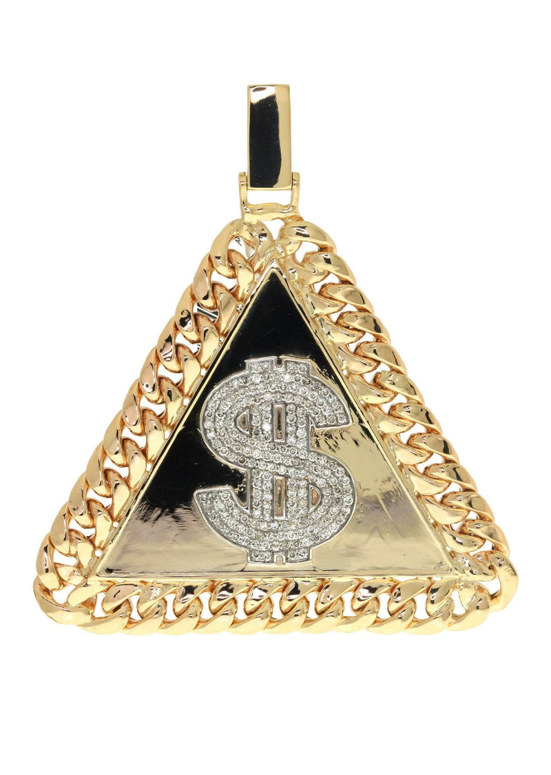 Diamond Dog Tag Pendant| 1.3 Carats| 32.14 Grams