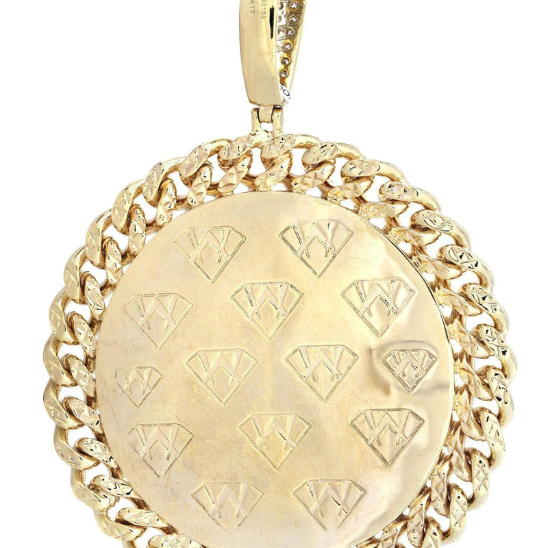 10K Yellow Gold Pharaoh Diamond Necklace  | 4.44 Carats