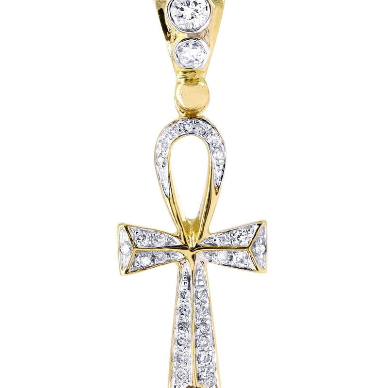Diamond Ankh Pendant | 0.50 Carats | 2.84 Grams