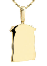 14K Yellow Gold Jesus Head Diamond Necklace  | 5.85 Carats
