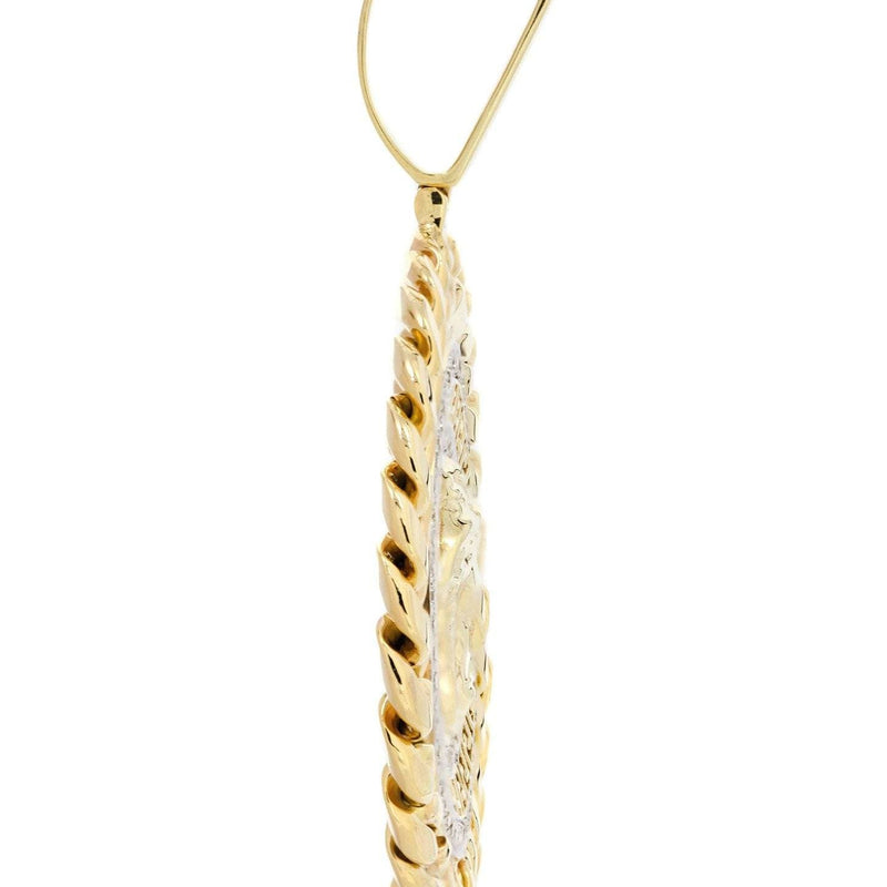 10K Yellow Gold Medusa Diamond Necklace  | 1.36 Carats