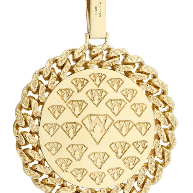 14 Yellow Gold Medusa Diamond Necklace  | 1.44 Carats