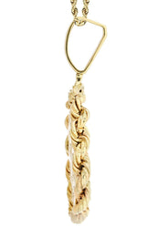 10K Yellow Gold Jesus Head Diamond Necklace | 1.7 Carats