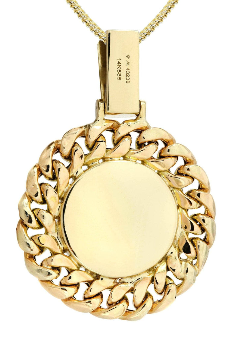 14 Yellow Gold Hamsa Diamond Necklace | 0.7 Carats