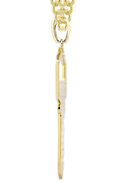 10K Yellow Gold Key Diamond Necklace  | 0.45 Carats