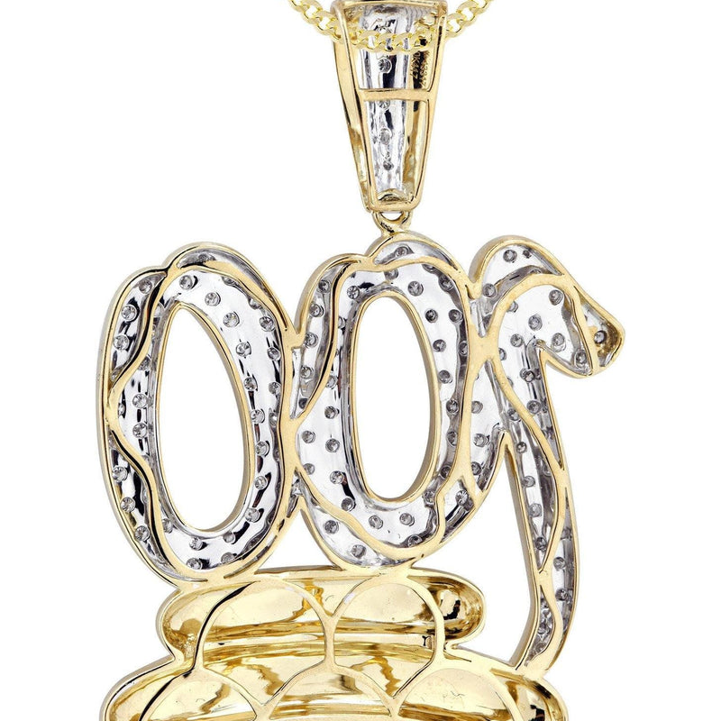 10K Yellow Gold 100 Diamond Necklace  | 1.14 Carats