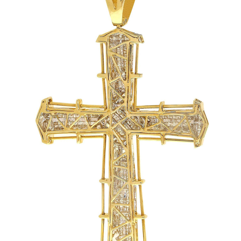 Diamond Cross Pendant| 3.08 Carats| 30.37 Grams