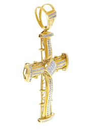Diamond Cross Pendant| 3.08 Carats| 30.37 Grams
