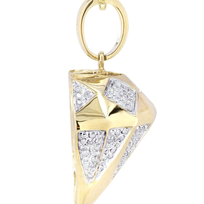 10K Yellow Gold Diamond Necklace  | 0.91 Carats