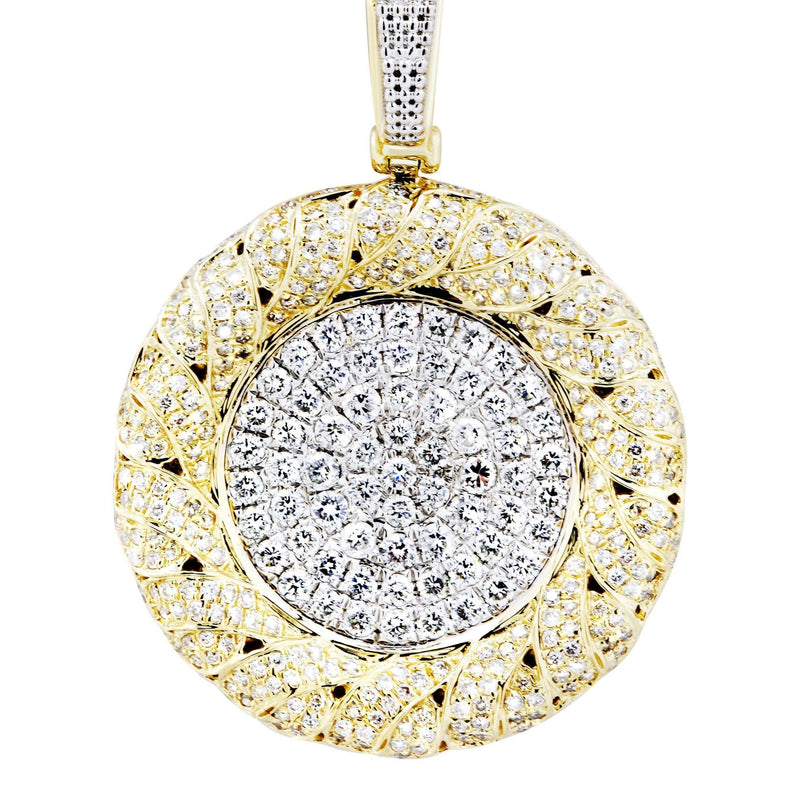 14K Yellow Gold Round Diamond Necklace  | 2.1 Carats