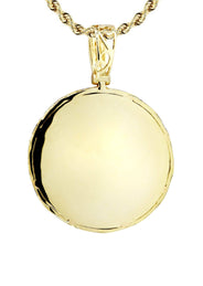 14K Yellow Gold Round Diamond Necklace  | 2.1 Carats