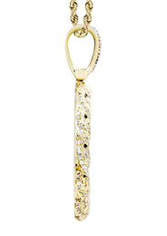 14K Yellow Gold Round Diamond Necklace  | 2.1 Carats