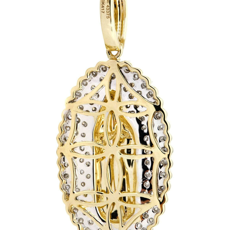 10K Yellow Gold St. Mary Diamond Necklace  | 0.39 Carats