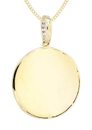 14K Yellow Gold Money Sign Diamond Necklace  | 0.5 Carats