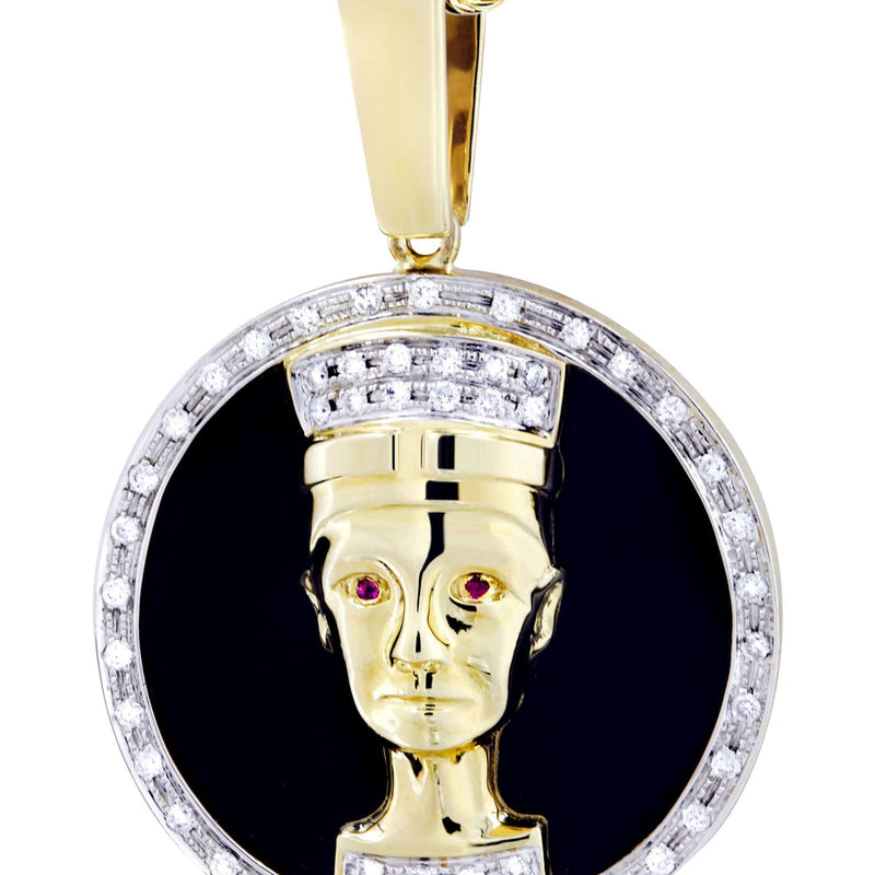 14K Yellow Gold Pharaoh Diamond Necklace  | 0.42 Carats