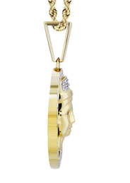 14K Yellow Gold Pharaoh Diamond Necklace  | 0.42 Carats