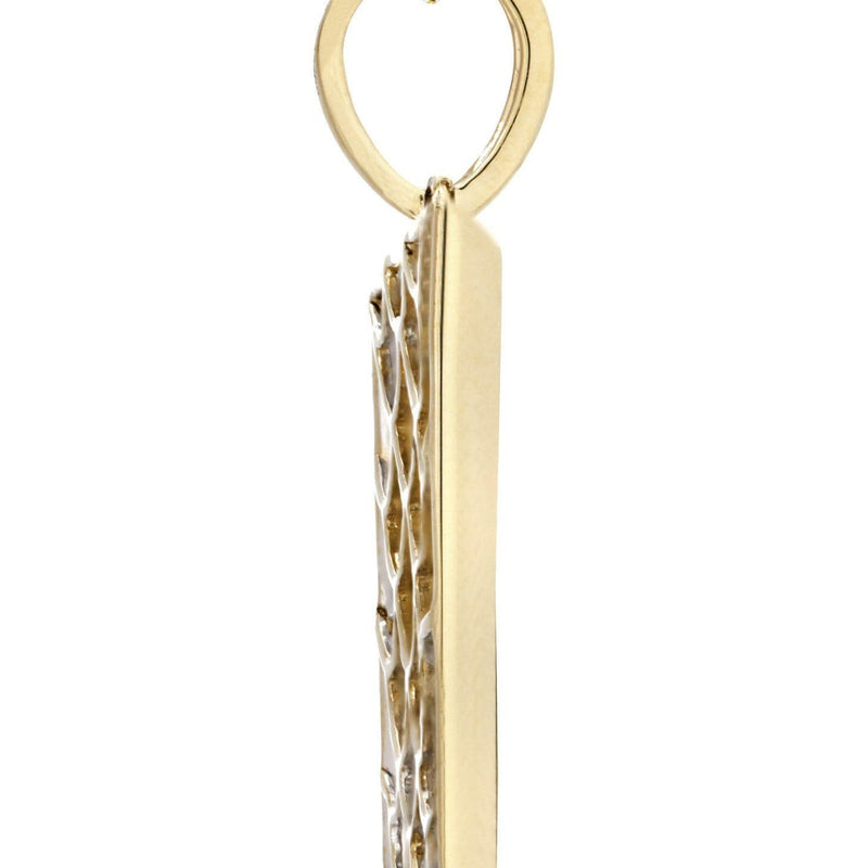 10K Yellow Gold Last Supper Diamond Necklace  | 0.43 Carats
