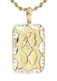 10K Yellow Gold Bar Diamond Necklace  | 0.59 Carats
