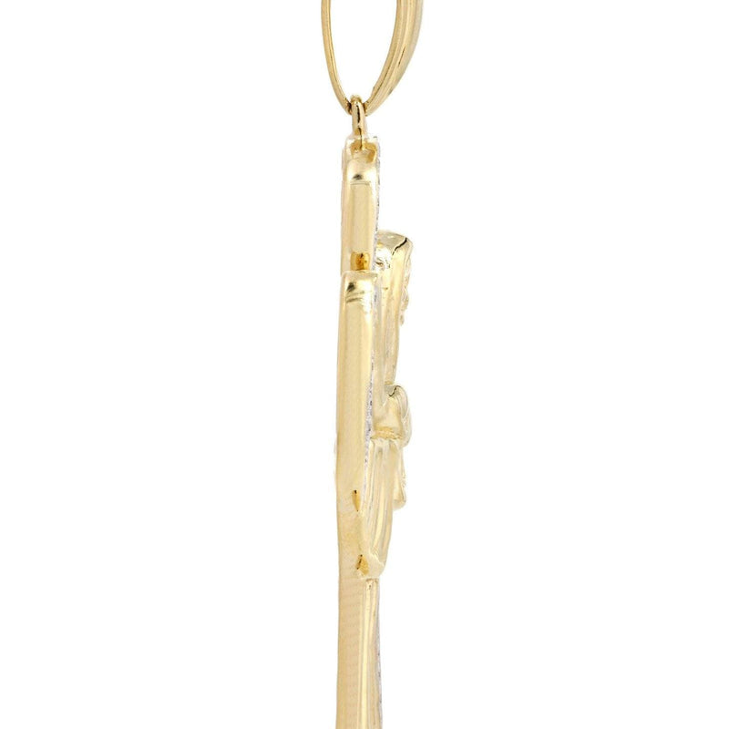 10K Yellow Gold St. Death Diamond Necklace  | 0.17 Carats