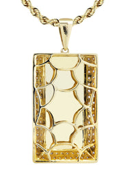 10K Yellow Gold Kilo Bar Diamond Necklace  | 0.33 Carats