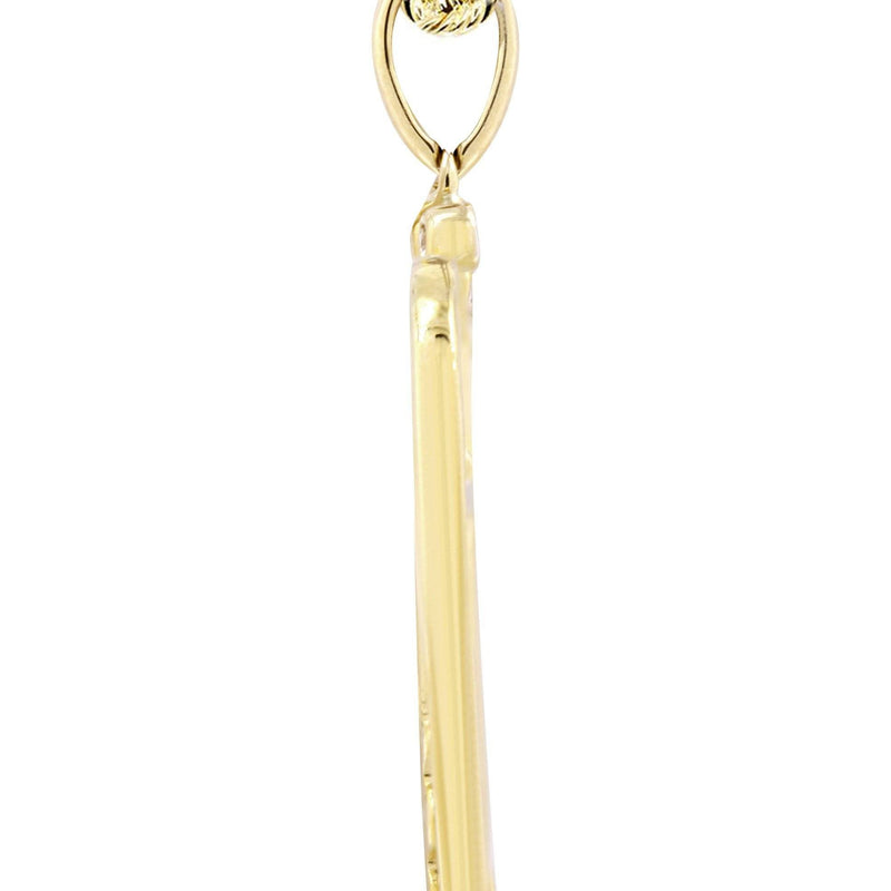 10K Yellow Gold Wings Diamond Necklace  | 0.77 Carats