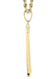 10K Yellow Gold Wings Diamond Necklace  | 0.77 Carats