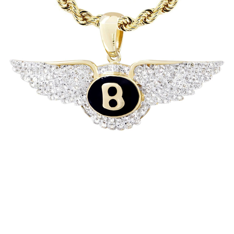 10K Yellow Gold Bentley Diamond Necklace  | 0.54 Carats