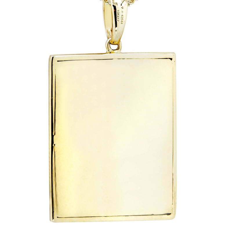 10K Yellow Gold Vault Diamond Necklace  | 0.59 Carats