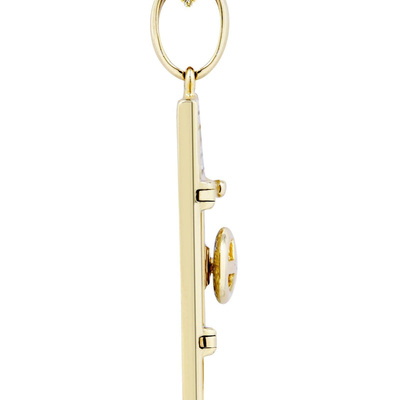 10K Yellow Gold Vault Diamond Necklace  | 0.59 Carats