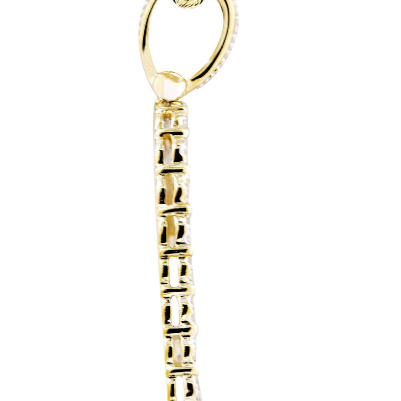 10K Yellow Gold RIP Diamond Necklace  | 0.85 Carats