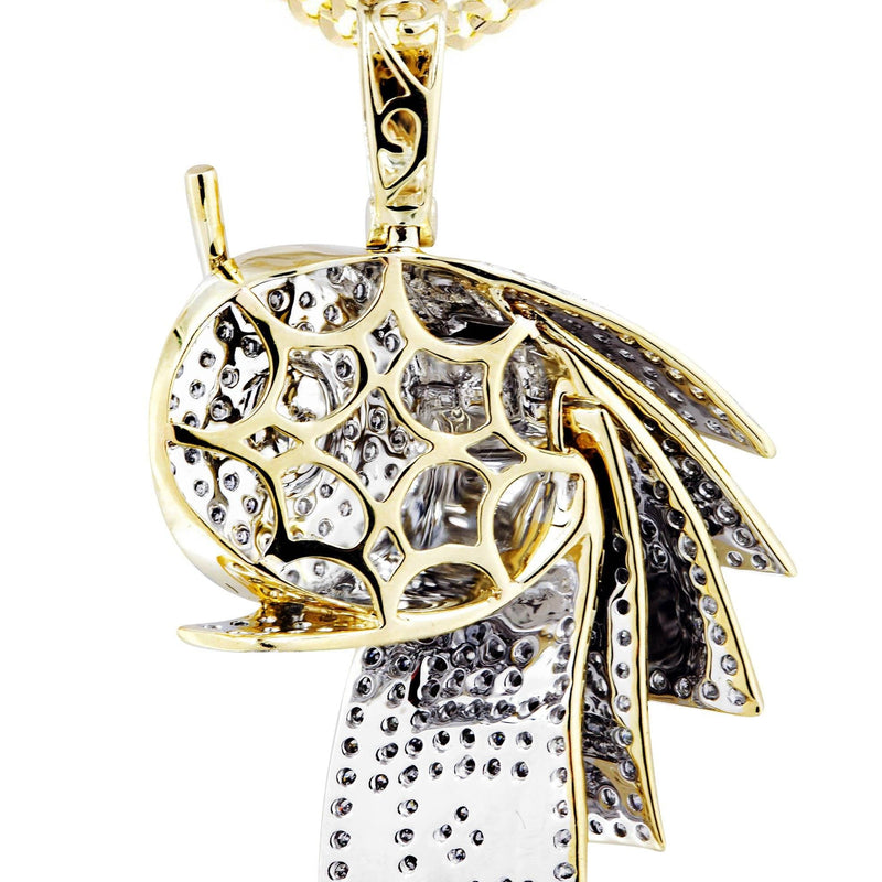 10K Yellow Gold Money Roll Diamond Necklace  | 2.2 Carats