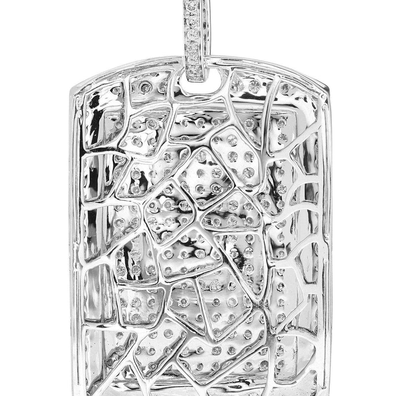 Diamond Dog Tag Pendant | 20.72 Grams | 6.3 Carats