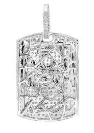 Diamond Dog Tag Pendant | 20.72 Grams | 6.3 Carats