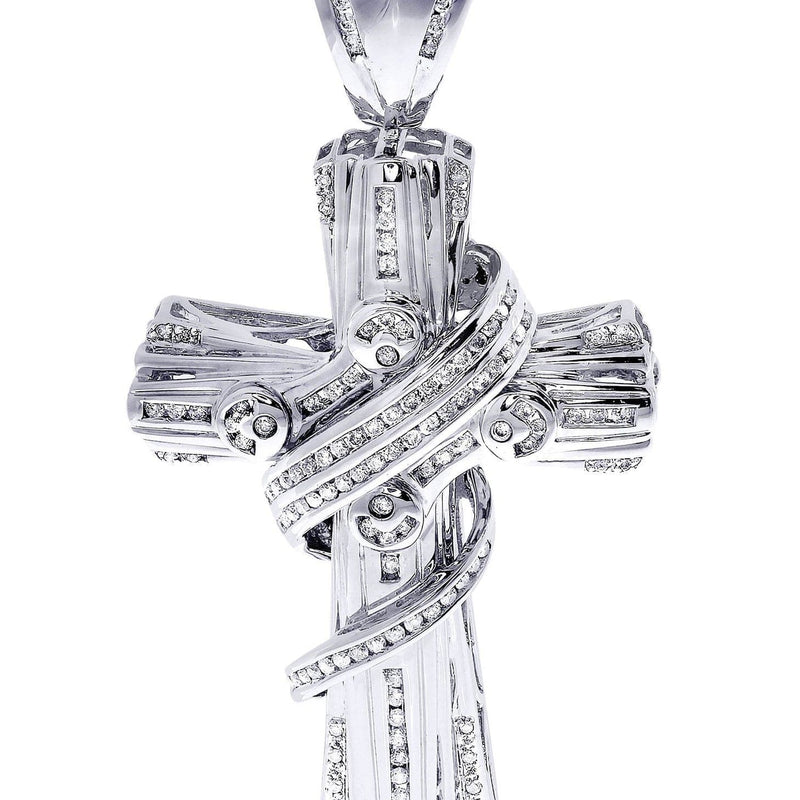 Diamond Cross Pendant| 1.68 Carats| 29.86 Grams