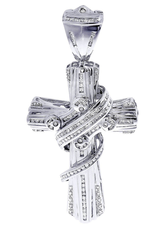 Diamond Cross Pendant| 1.68 Carats| 29.86 Grams