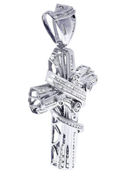 Diamond Cross Pendant| 1.68 Carats| 29.86 Grams