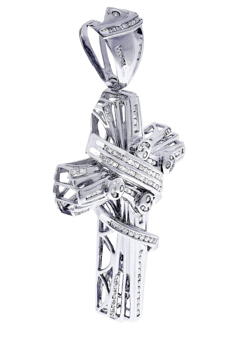Diamond Cross Pendant| 1.68 Carats| 29.86 Grams