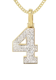 #4 Diamond Pendant Necklace | 0.44 Carats