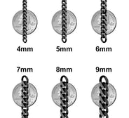 Mens White Gold Chain - Solid Miami Cuban Link 10K/14K Gold
