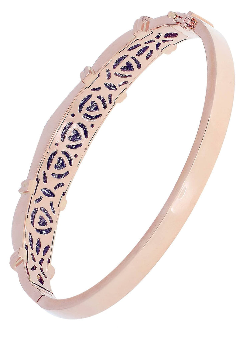Mens Diamond Bangle Rose Gold| 4.11 Carats| 39.69 Grams