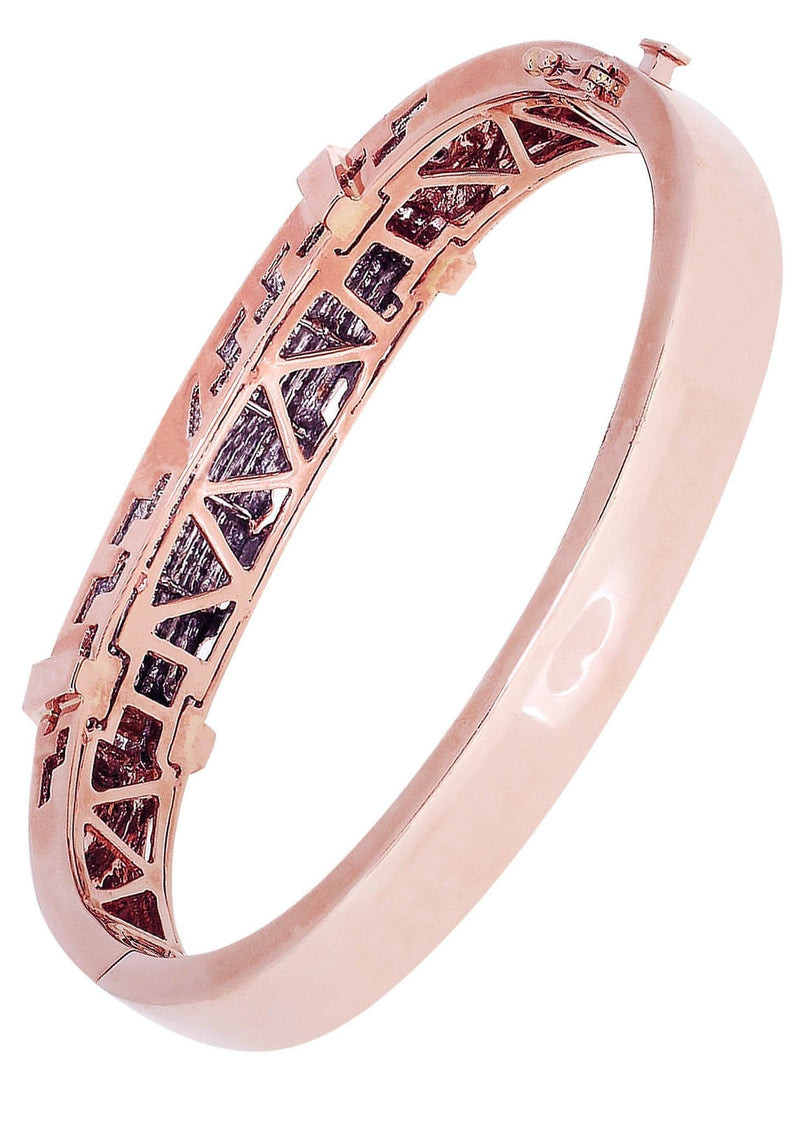 Mens Diamond Bangle Rose Gold| 1.95 Carats| 47.2 Grams