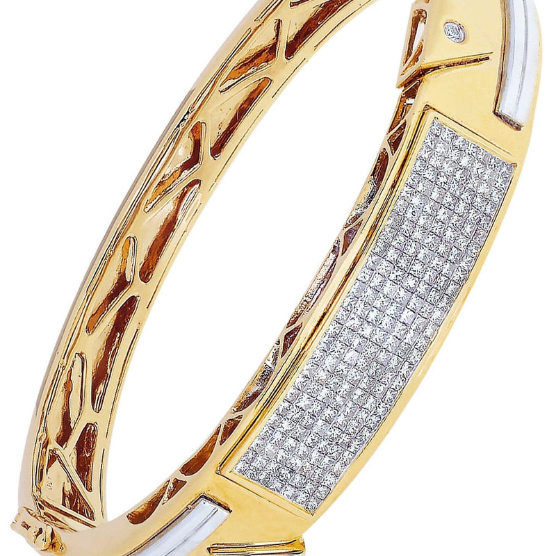 Mens Diamond Bracelet Yellow Gold| 2.36 Carats| 44.34 Grams