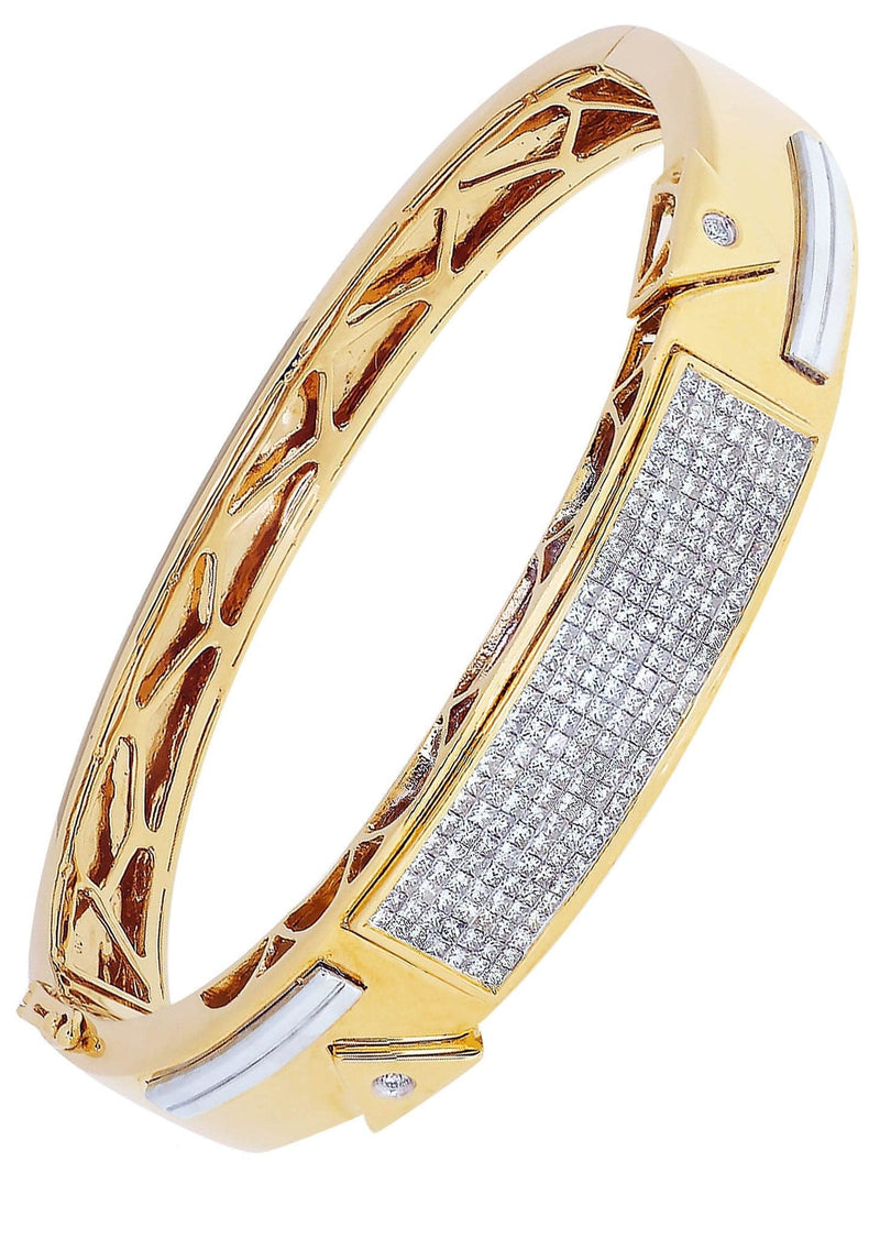 Mens Diamond Bracelet Yellow Gold| 2.36 Carats| 44.34 Grams