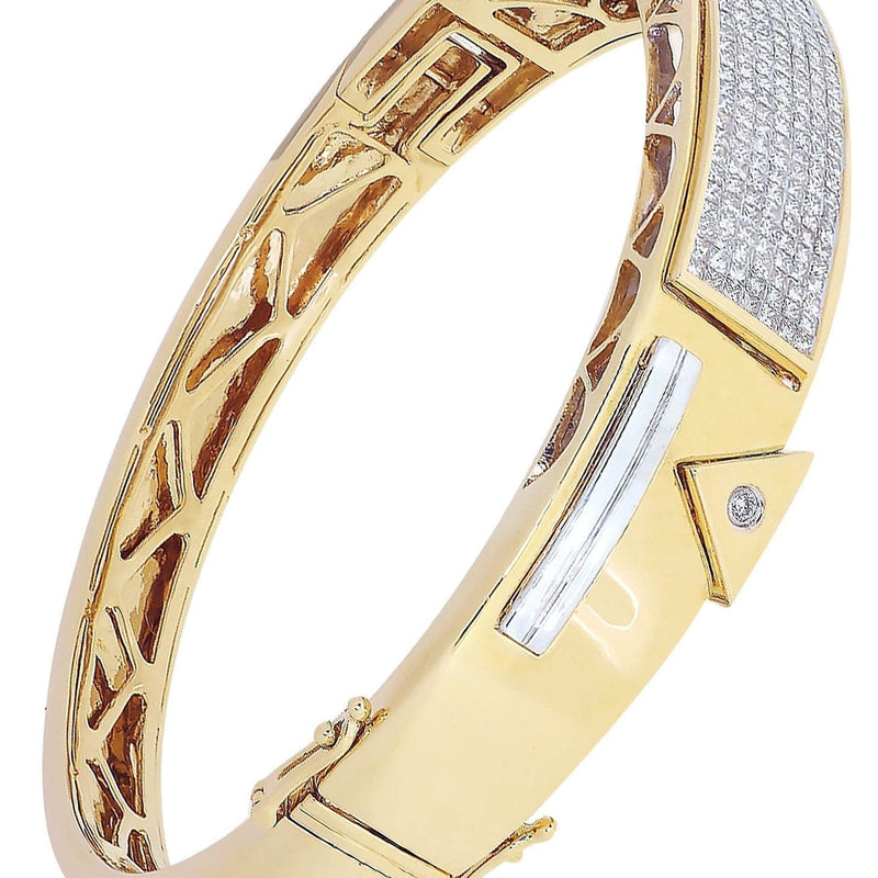 Mens Diamond Bracelet Yellow Gold| 2.36 Carats| 44.34 Grams