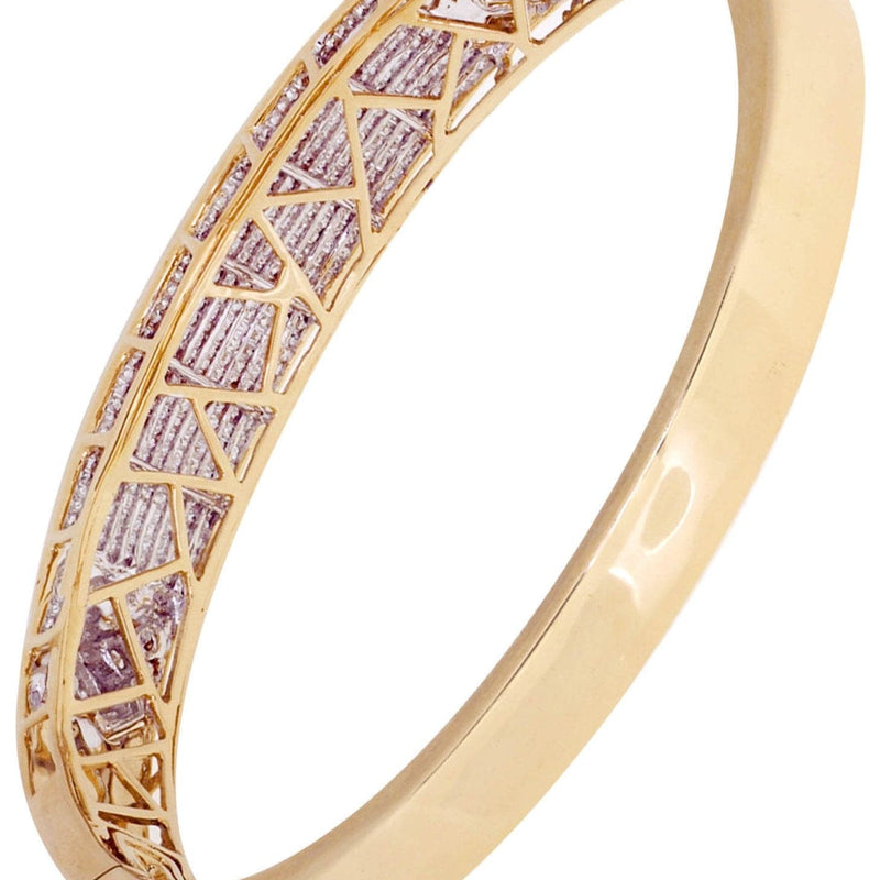 Mens Diamond Bangle Yellow Gold| 3.71 Carats| 35.66 Grams