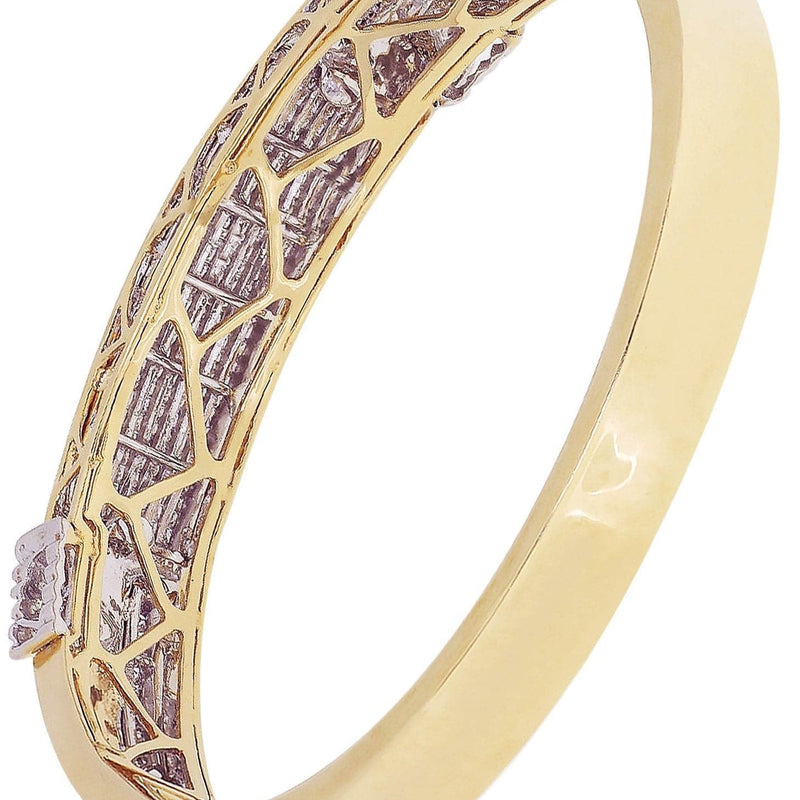 Mens Diamond Bangle Yellow Gold| 2.81 Carats| 47.66 Grams