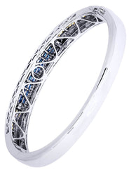 Mens Diamond Bangle White Gold| 2.65 Carats| 41.65 Grams