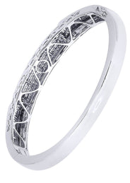 Mens Diamond Bangle White Gold| 2.65 Carats| 40.06 Grams